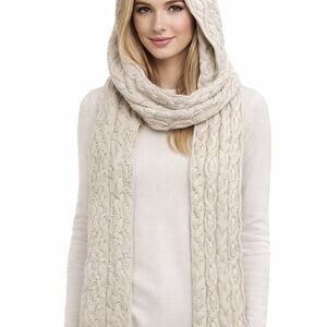 Gap Cable Knit Hooded Scarf